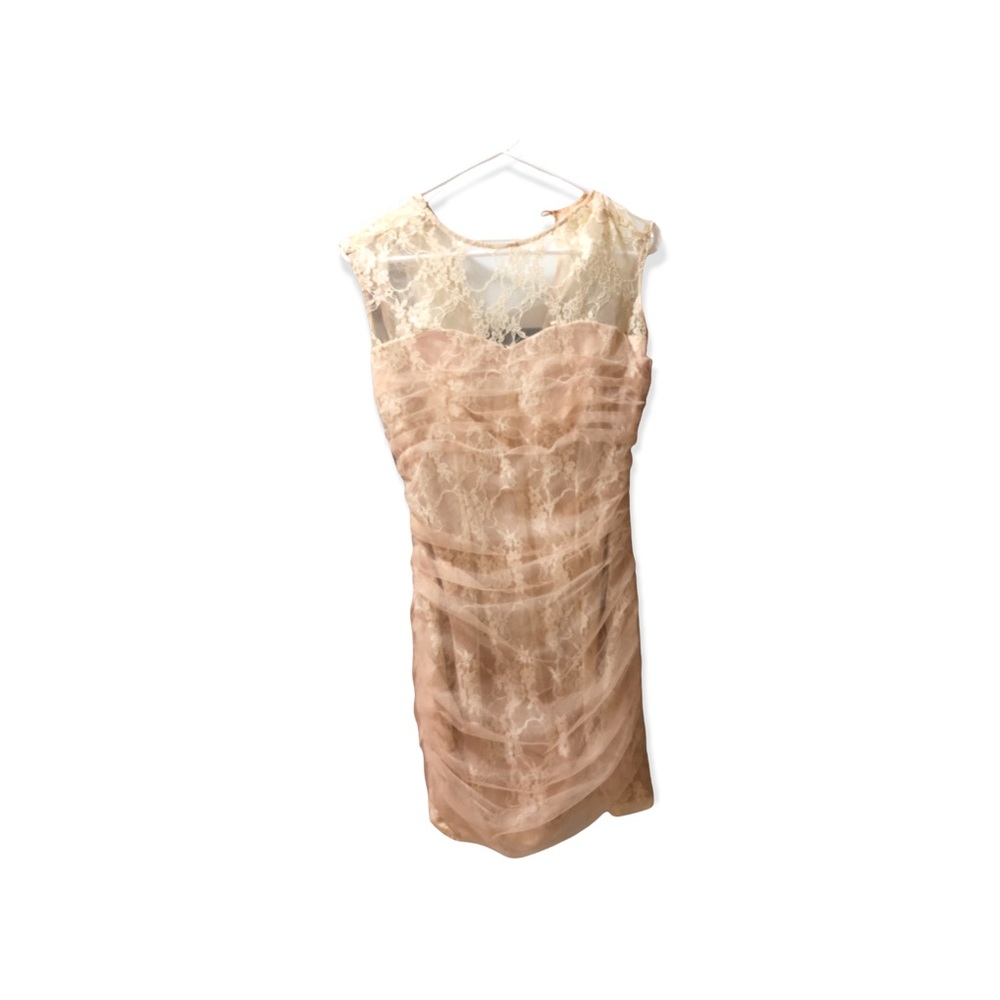 Light pink/cream lace dress - XS